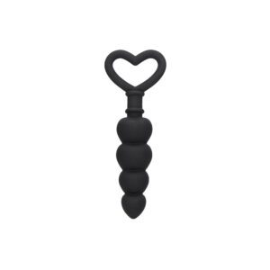 Ouch Silicone Anal Love Beads Black