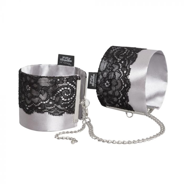 Fifty Shades of Grey Play Nice Satin & Lace Wrist Cuffs