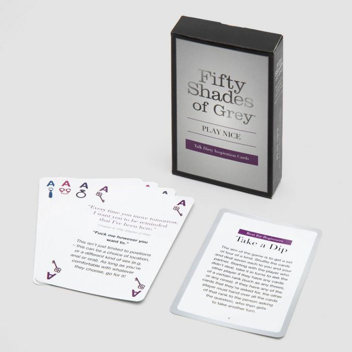 FIFTY SHADES OF GREY PLAY NICE TALK DIRTY CARD GAME